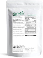 Food to Live Organic Whole Unhulled Barley, 1 Pound - Premium Quality Seeds with Husk Intact. Non-GMO, 100% Natural, High in Fiber. Kosher Grain.