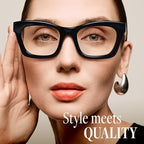 CCVOO +2.0 Stylish Reading Glasses for Women, Eyeglasses, Blue Light Readers for Women, Computer Eye Glasses, Cheaters