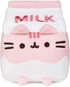 GUND Pusheen Strawberry Milk Plush Cat Stuffed Animal for Ages 8 and Up, Pink/White, 6”