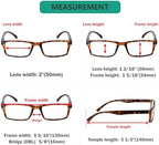 Eyekepper Spring Hinge 5-pack Retro Style Reading Glasses Tortoise