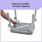 Medline Backless Shower Chair with Arms - 350 lb. Capacity, Bench, Stool, Seat for Elderly, Seniors Independent Adult and Disabled Adults