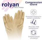 Rolyan Compression Gloves, Compression Gloves for Arthritis for Men & Women, Arthritis Compression Gloves for Carpal Tunnel, Compression Gloves for Swelling, Pair of Gloves, Small, Closed Finger