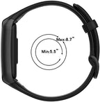 FitTurn Watch Bands Compatible with Oppo band 2 Women/Man Replacement Silicone Wristbands Strap Bands Adjustable Quick Release Accessories with Metal Button for Oppo band 2