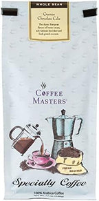 Coffee Masters Flavored Coffee, German Chocolate Cake, Whole Bean, 12-Ounce Bags (Pack of 4)
