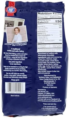 Hans Freitag Biscuits and Wafers (Desiree Wafers, 14oz, pack of 2)