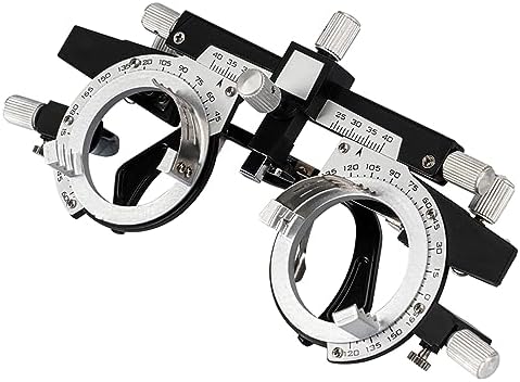 AISITSY Optical Trial Lens Frame Eye Check Trial Frame Fully Adjustable Optical Frame for Optometry and Optician Glasses Testing and Fitting （50-80）
