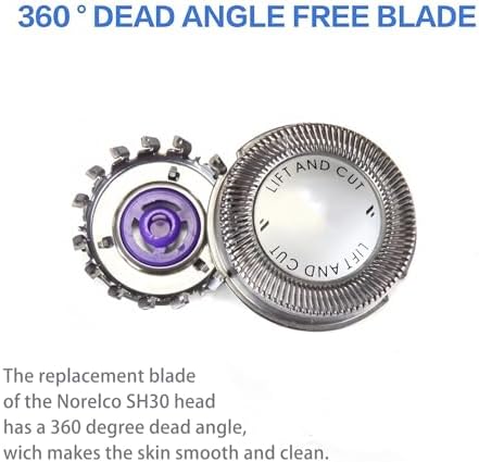 HQ56 Replacement Shaver Heads Compatible with Norelco Replacement Heads Hq56 Compatible with Philips Norelcos HQ55 HQ56 HQ3 HQ4 HQ6 Razor Shaving HQ64 Heads Blade HQ300 HQ442 HQ916 HS190 Series