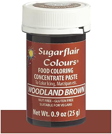 Sugarflair Food Coloring Concentrate Paste, 25 Grams Woodland Brown