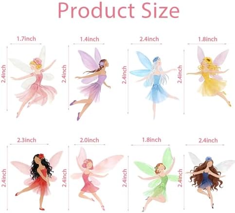 48psc Fairy Cupcake Toppers for Fairy Birthday Party Decorations,Fairy Party Decorations,Fairy Birthday Party Decorations