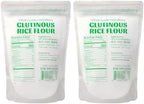 Soeos Glutinous Rice Flour 32 Ounce (Basic), Rice Flour for Baking or Cooking, All Natural White Rice Flour, Vegan, Gluten-Free