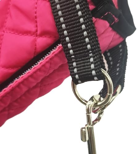 Dog Lift Harness for Small Dogs Full Body Support Sling for Back Legs, Pet Rehabilitation Lifts Vest Adjustable Straps for Small Dogs Hind Leg, Dog Carrier for Senior Dogs Joint Injuries,Walk Pink S