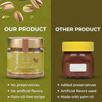 CORINTO Pistachio Cream Spread with Milk Chocolate, 7.05 oz (200g) – Smooth 20% Greek Pistachio Butter, Palm Oil Free & Gluten Free – Ideal for Dubai Chocolate, Baking, Toast & Desserts