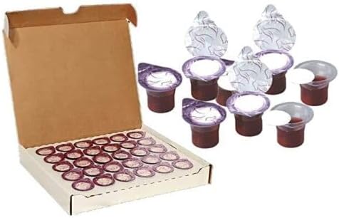 Prefilled Communion Cups & Wafer : 30 Sets : Wafer on Top - Arrives in Custom Gift Box