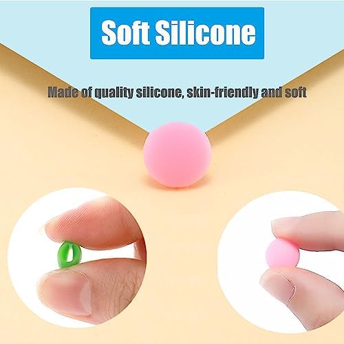 OPUGIT Glasses Ear Grips, Silicone Anti-Slip Eyeglass Temple Tip Sleeve Retainer, Comfort Glasses Retainer for Spectacle Sunglasses Reading Glasses(Transparent,L-10pairs)