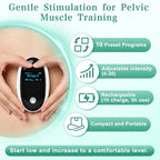 Pelvic Floor Exercise Devices, Rechargeable Kegel Exerciser Pelvic Floor Muscle Trainer Woman for Incontinence Stimulator, Bladder Control & Postpartum Recovery, Strengthens Deep Muscles