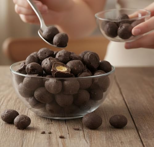 SweetGourmet Dark Chocolate Double Dipped Peanuts, Bulk Candy Snack, Trans Fat Free, 1 Pound Bag