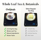 CHAYEAH, Premium Tea Collection (16 Pyramid Tea Sachets, 8 Assorted Flavors), Green, Black, Oolong, Pu’erh & Herbal Tea Sampler Variety Pack, Caffeinated and Non-Caffeinated, Whole Leaf Tea Bag