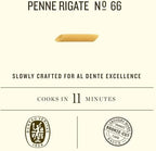 Rummo Penne Rigate Pasta N.66 - Penne Pasta Noodles, Dry Pasta, Durum Wheat Semolina Penne, Pasta from Italy - 16 Ounce (Pack of 5)