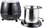 SYBO SB-6000 Commercial Grade Soup Kettle with Hinged Lid and Detachable Stainless Steel Insert Pot for Restaurant and Big Family, 10.5 Quarts, Black