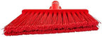 Vikan 29164 Flagged, Soft Angled Broom Red