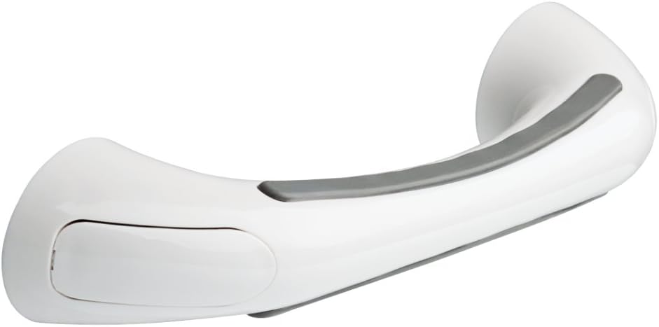 Delta Designer (1-Pack) 9' Assist Bar ADA Compliant White Bathroom Safety Soft Handle | Wall Mount 300 lb Capacity, Balance, Handicap Grip for Shower, Tub, Toilet DF509-SG1