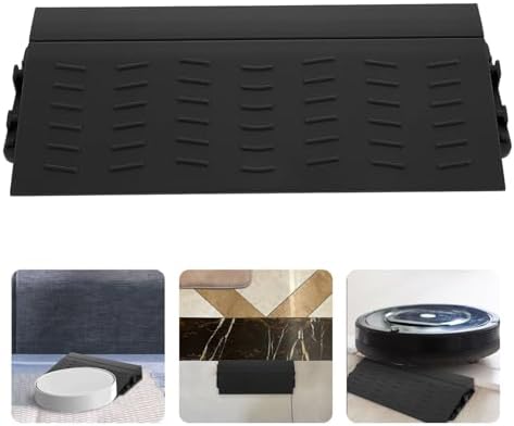 Cabilock Threshold Ramp for Wheelchairs and Robot Vacuums Durable Plastic Entry Ramp 8.26X3.54X0.78In Indoor Outdoor Doorway Curb Mat for Smooth Access