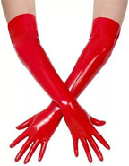 Latex Gloves Rubber Long Gloves Latex Clothing Accessories,Natural Latex One-time Molding Unisex