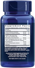 Life Extension Cognitex® Elite, sage, Blueberry, ashwagandha, phosphatidylserine, vinpocetine, Attention, Focus, Mood & Memory, Gluten-Free, Non-GMO, Vegetarian, 60 Tablets