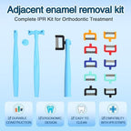 Dental Interproximal Enamel Reduction Kit Polishing Sand Strip Adjacent Surface Set for Space Creation and Tooth Gapping Contouring Dental Tools 1Set