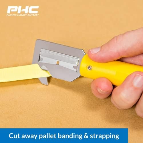 Pacific Handy Cutter HH700 Banding and Strapping Cutter, Metal Head Concealed Blade for Cutting Packaging Straps