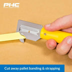Pacific Handy Cutter HH700 Banding and Strapping Cutter, Metal Head Concealed Blade for Cutting Packaging Straps