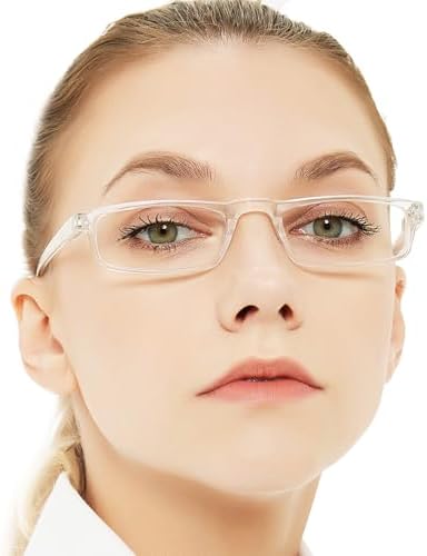 OCCI CHIARI Clear Reading Glasses Women 2.75 Stylish Reader (100 125 150 175 200 225 250 275 300 350 400 500 600) Transparent