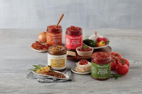 Harry & David Sweet Pepper & Onion Relish, Plant Based Condiment, Hamburger & Hot Dog Relish, Sandwich Spread Topping, Charcuterie Board Foods, 10Oz