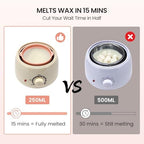 250ml Mini Waxing Kit for Women, Hard Wax Kit for Hair Removal, Waxing Kit for Bikini, Underarms, Eyebrows, Face, Compact for Teen Girls or Students Starters, Sensitive Skin, Dorms & Home Use