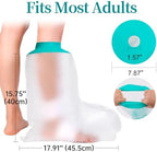 CIVJET Cast Covers for Shower Leg, Waterproof Cast Cover for Showering, Cast Protector for Shower Leg Adult, Shower Boots for Foot after Surgery, Ankle, Foot (Diameter - 7.9")