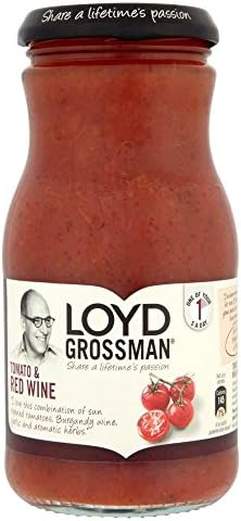 Loyd Grossman Pasta Sauce - Tomato & Red Wine (350g) - Pack of 6