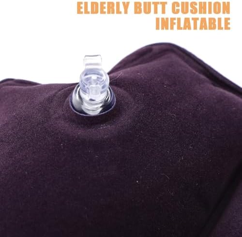 Inflatable Bed Sore Cushion for Elderly Ergonomic Butt Pad Pressure Ulcer Relief Lightweight Wheelchair Seat Cushion for Home Office School Use