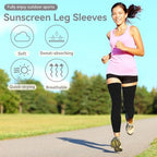 HERCHR Sunscreen Leg Sleeves, Compression Leg Sleeves, Basketball Leg Sleeve, Cycling Leg Warmers