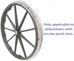 1pair Wheelchair Push Rim Covers,Wheelchair Cover,Silicon Wheelchair Wheel Covers (Yellow)