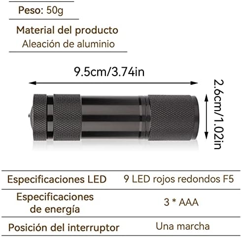 HERCHR Vein Finder Light, Vein Finder Viewer(Battery Not Included), Efficient Handheld Veins Locator Detector Flashlight Visualization Device for All Ages and Skin, for Nurse Clinics Home Use