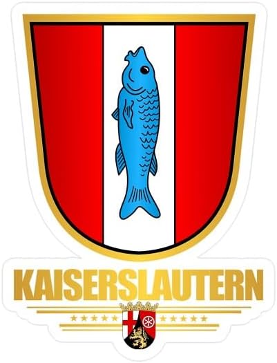 CafePress Kaiserslautern Small Die Cut Sticker, 3"x4" Glossy Finish