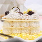 Yellow Sprinkles for Cake Decorating, 130g/4.6oz Edible Yellow Pearl Sprinkles Mix, Sugar Candy Pearls for Baking, Cookie Decorations and Cupcake Toppings, Wedding Party Supplies