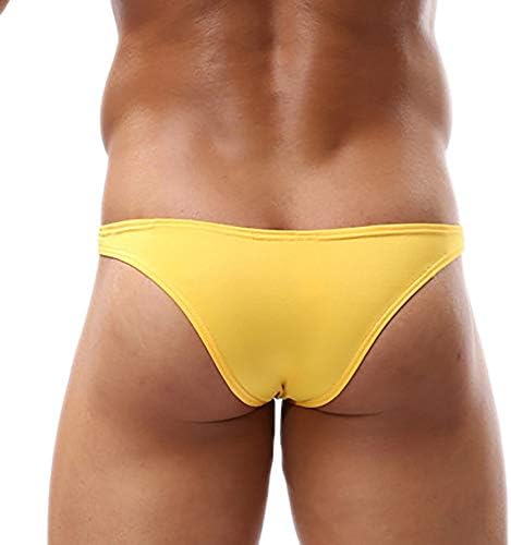 Men's Solid Color Bikini Briefs Low Rise Trunks Contour Pouch Tangas Swimsuit Surf Short Trunks Sexy G-strings