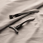 LISAPACK 2PCS Metal Eye Cream Applicator Wand Stick, Massager Tool for Facial Massage, Reduce Puffiness (Champagne)
