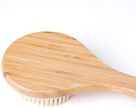 Body Brush Dry Brushing Back Scrubber Shower Bath Brush Bamboo Wood Long Handle Natural Bristles exfoliating Massage Improve Blood Circulation Cellulite