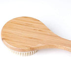 Body Brush Dry Brushing Back Scrubber Shower Bath Brush Bamboo Wood Long Handle Natural Bristles exfoliating Massage Improve Blood Circulation Cellulite