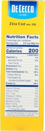 De Cecco Pasta - Zita Cut (Ziti) - No. 118 - 1 Box