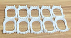 Dzrige Halloween Plastic Vampire Teeth Demon Fangs Devil Dentures Cosplay Props Halloween Vampire Costume Accessory, White
