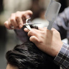 Barber Comb for Fading and Blending Tapered Haircutting Comb for Men Curved Styling Tool for Salon and Home Use 7.8 Inch Flat Top Hair Cutter