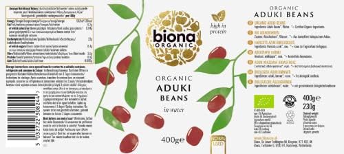 BIONA Organic Aduki Beans, 400 GR